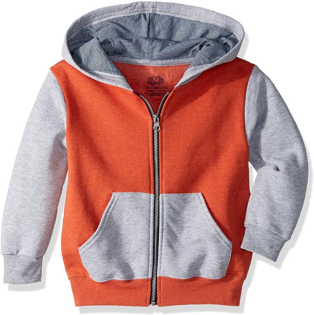 Fruit of the Loom Boys 4-7 Fleece Zip Hoodie Sweatshirt