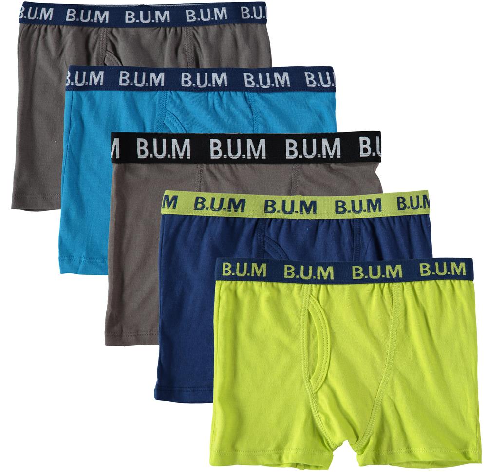 B.U.M. Equipment Boys Underwear - Cotton Boxer Briefs (5 Pack)