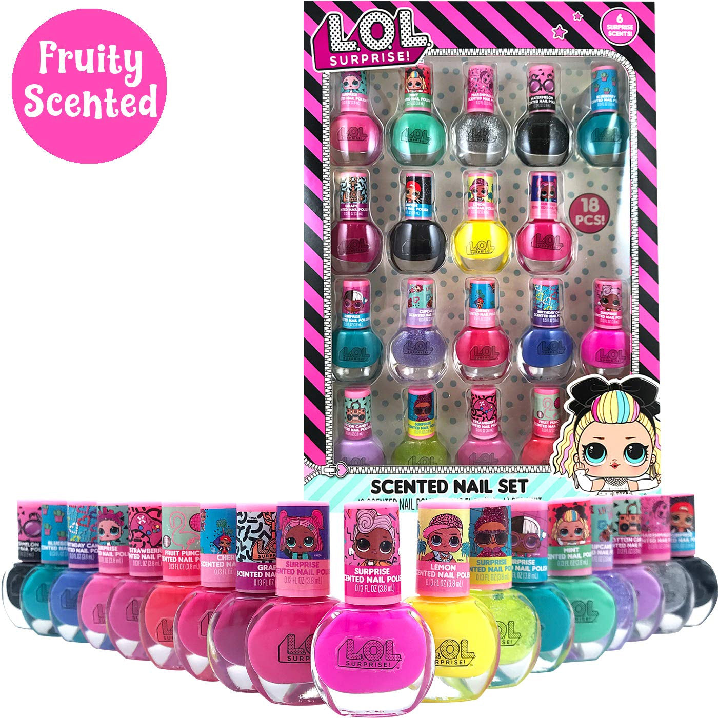 MGA Entertainment L.O.L. Surprise 18 Pack Scented Nail Polishes