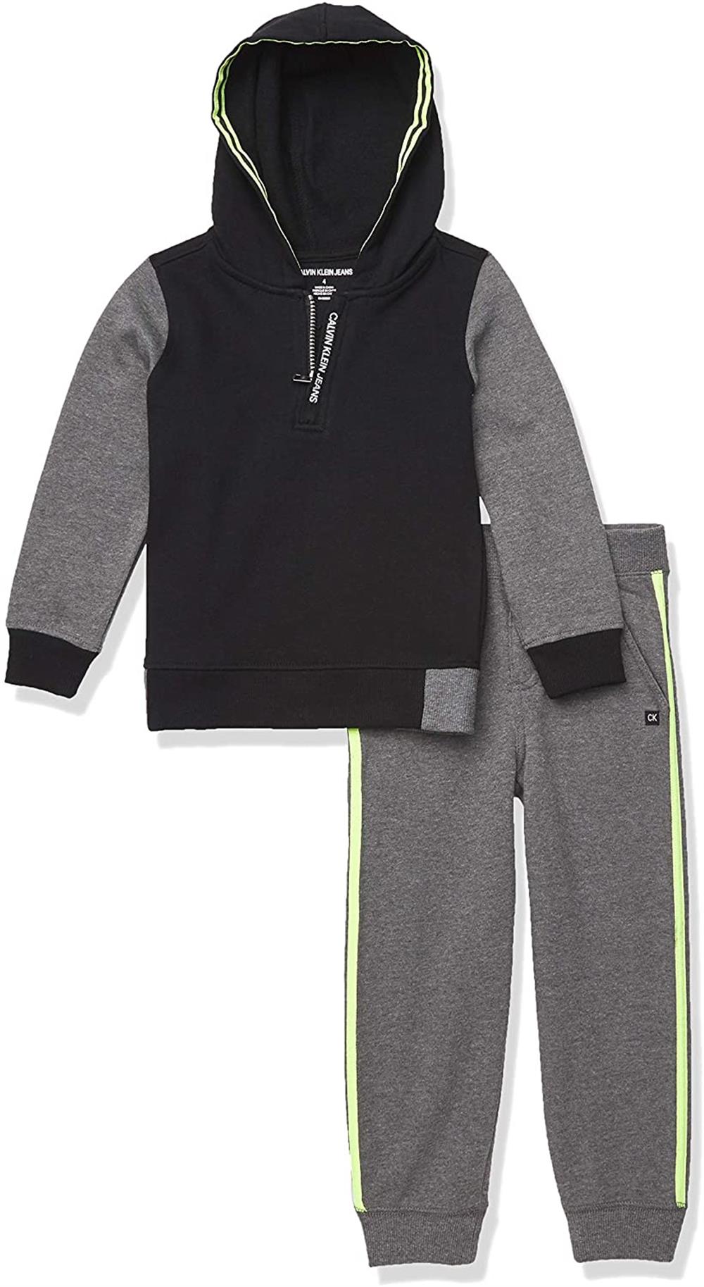 Calvin Klein Boys 4-7 Taping Hoodie Jogger Set