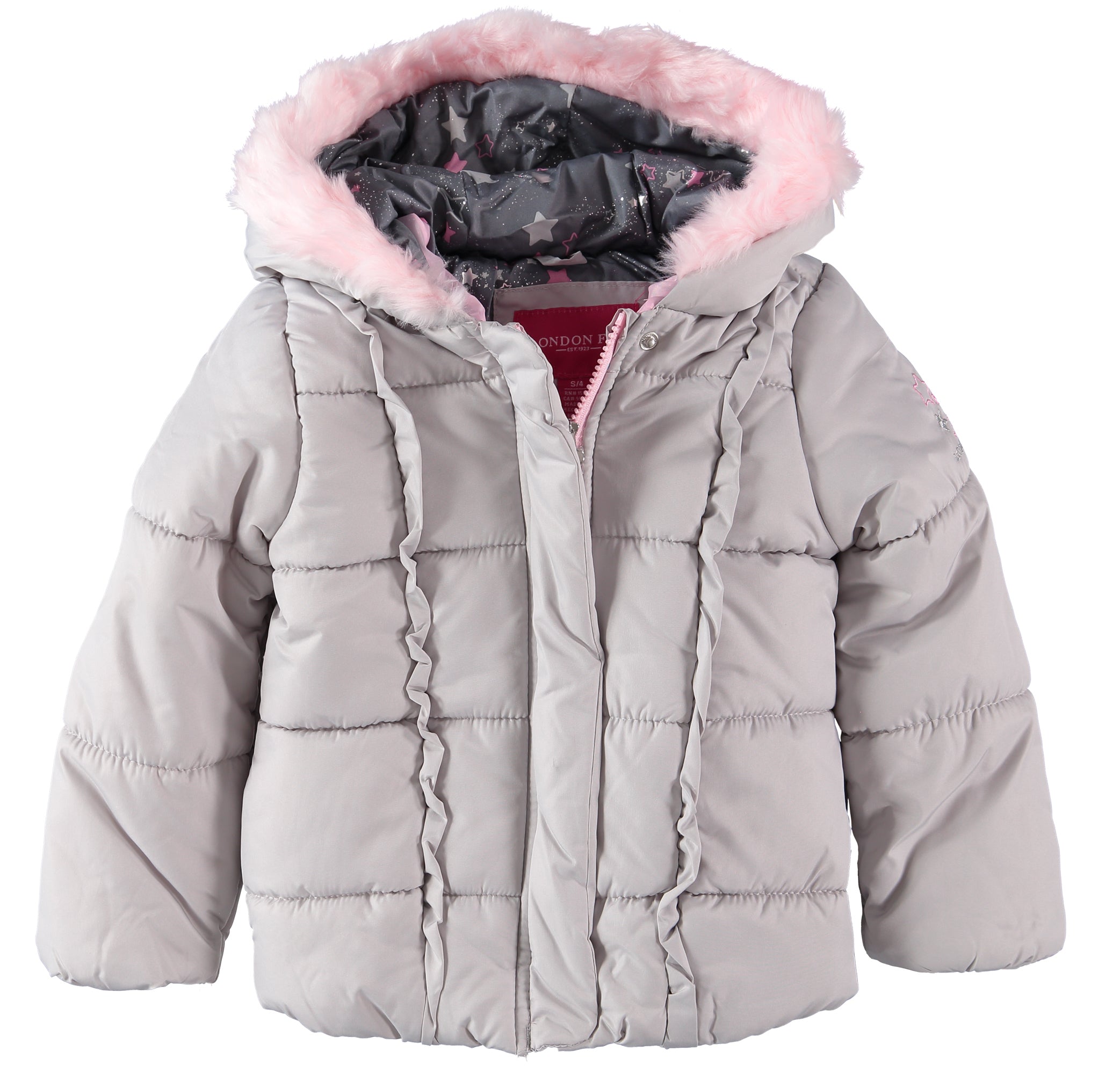 London Fog Girls 4-6X Star Snowsuit