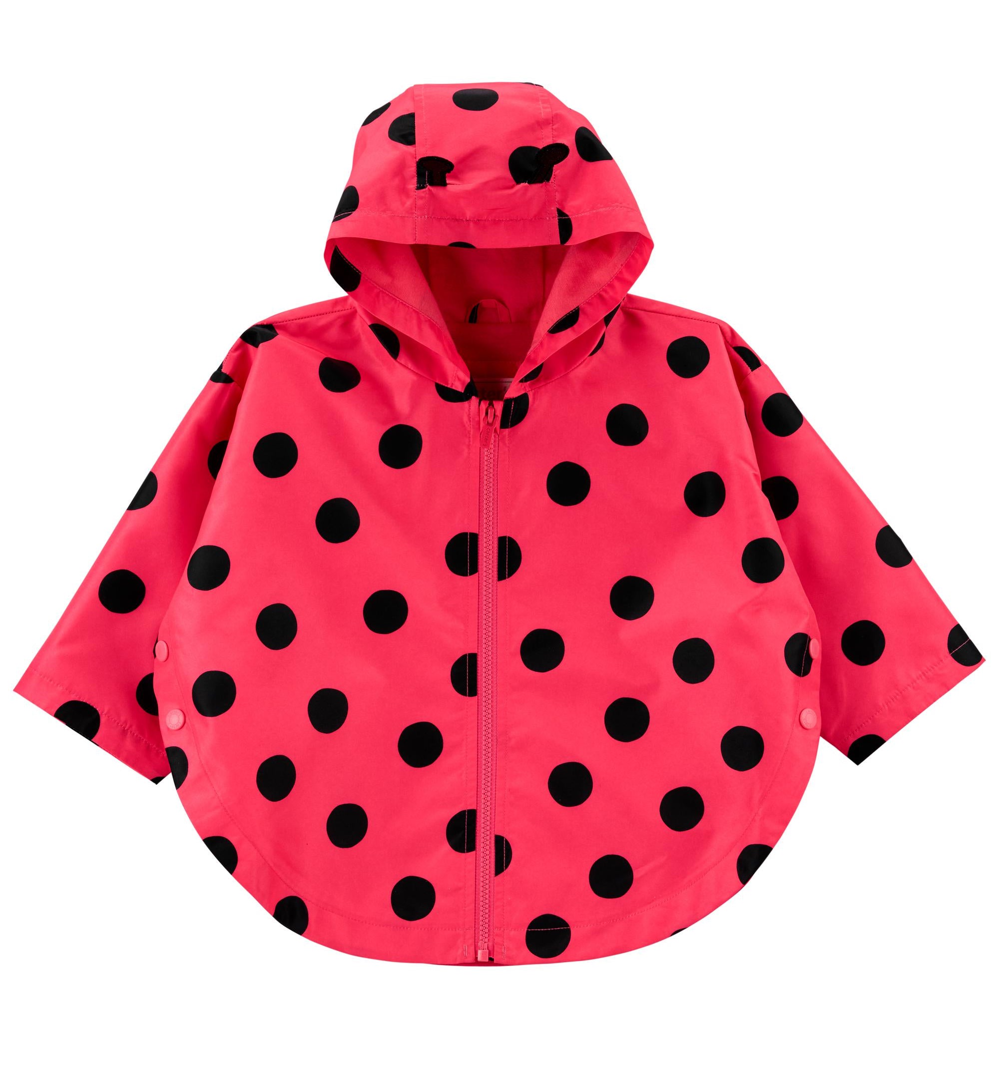 Carters Girls 12-24 Months Ladybug Rain Slicker