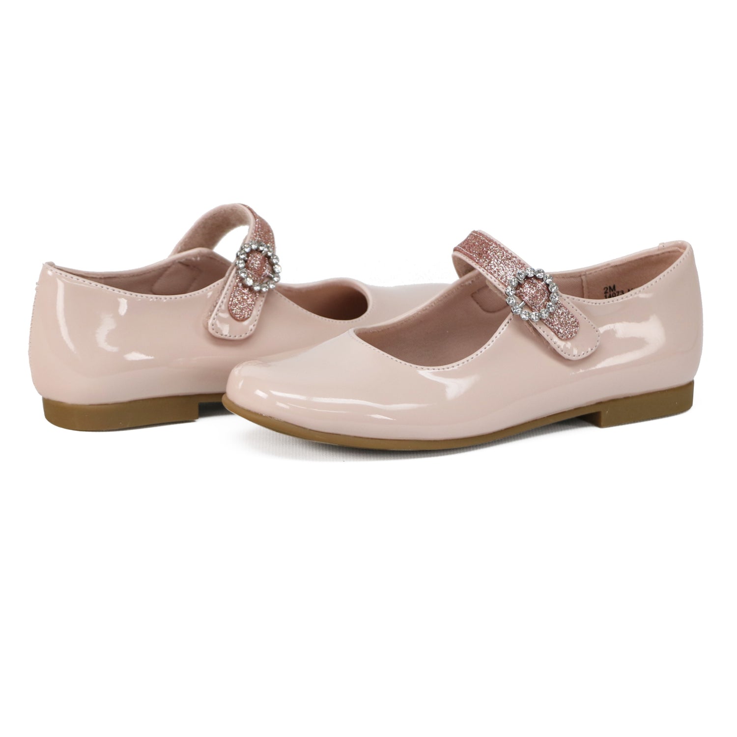 Rachel Shoes Little Girls 11-3 Velcro Strap Ballerina Flats