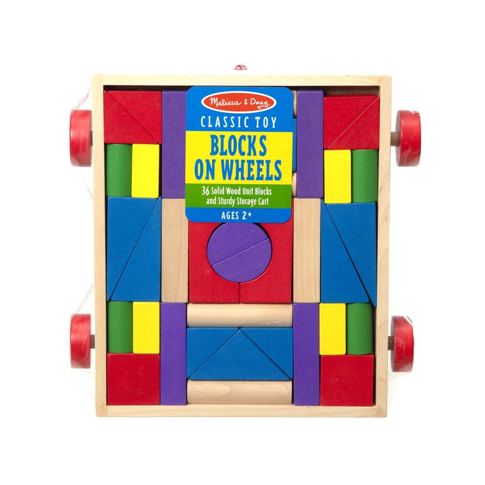 Melissa and Doug Unit Blocks on Wheels