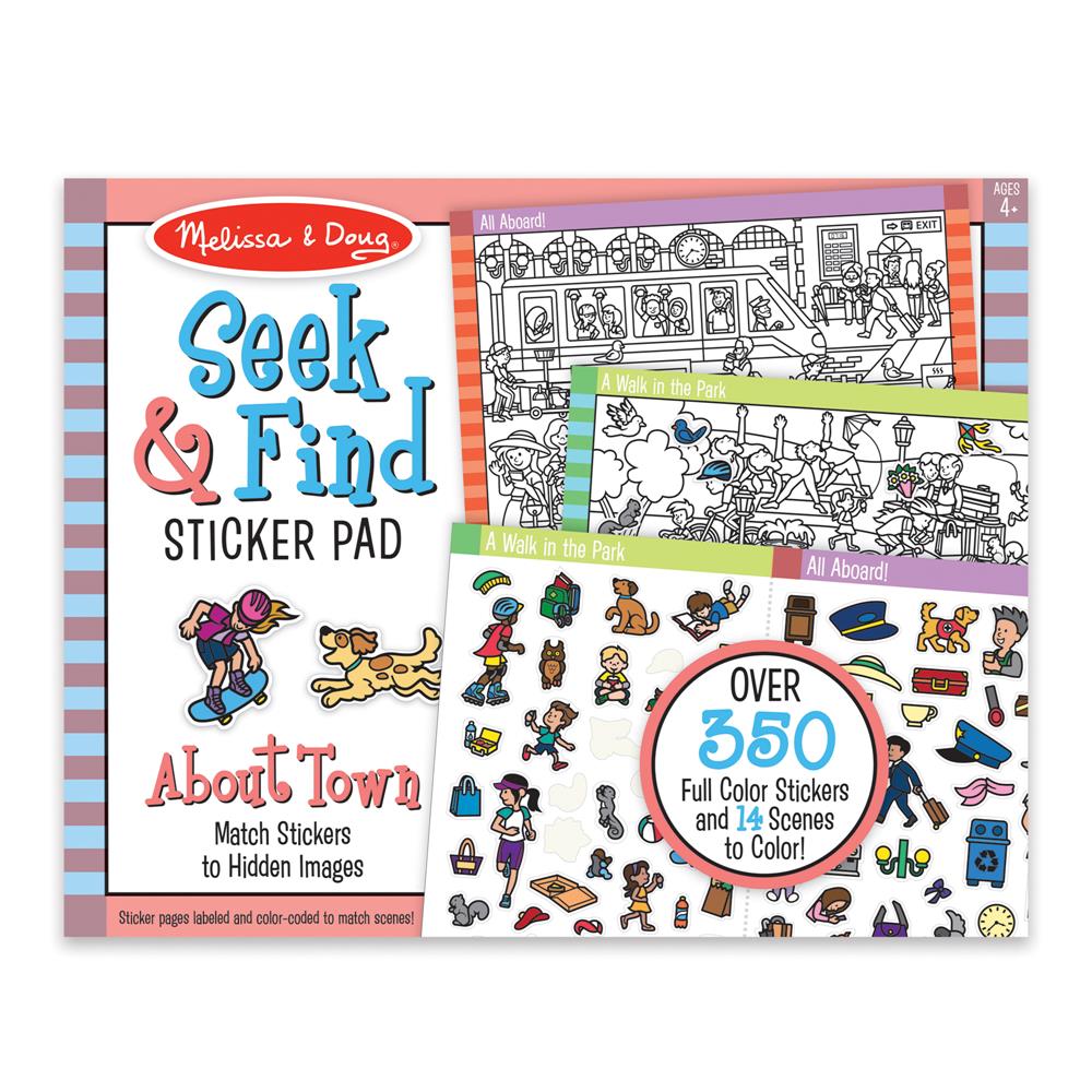 Melissa and Doug Seek & Find Sticker Pad - Around Town