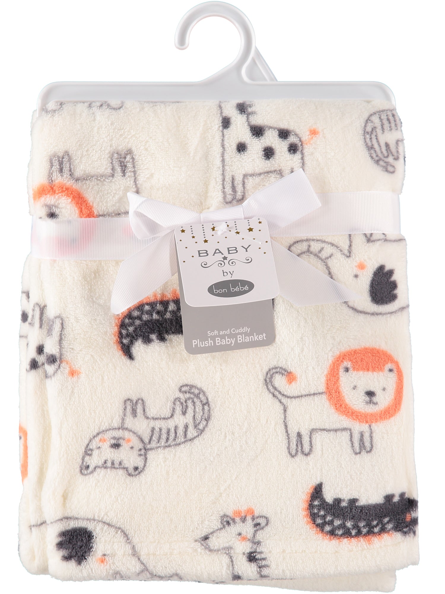 Bon Bebe Soft and Cuddly Unisex Plush Baby Blanket, 30'' x 36''