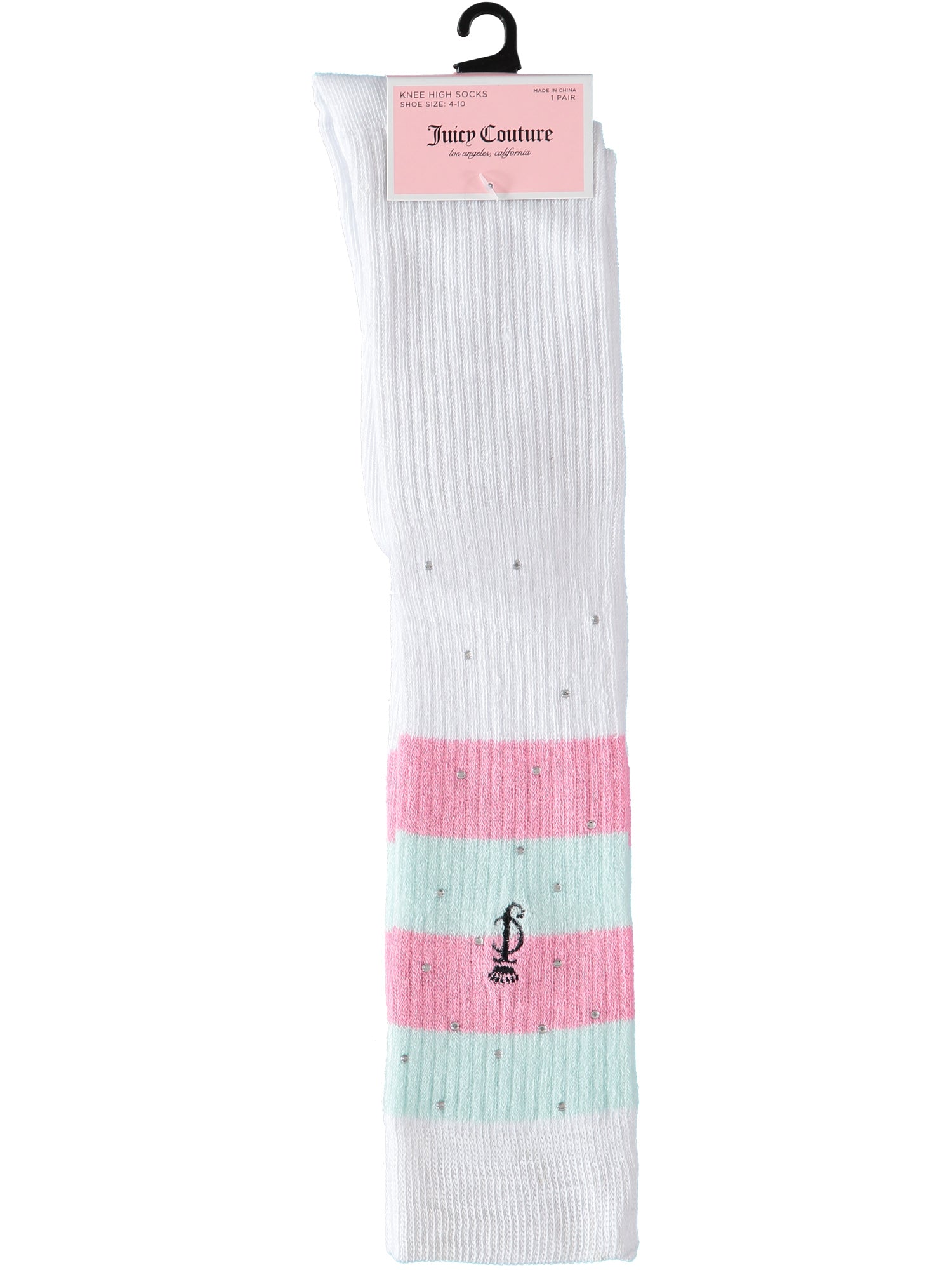 Juicy Couture Girls 7-16 Knee High Socks, 1 Pair