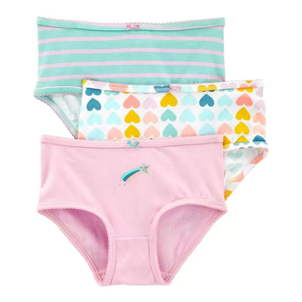 Carters Girls 2-14 Heart Undies 3-Pack