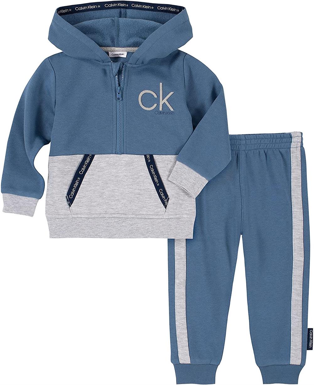 Calvin Klein Boys 12-24 Months Hooded Jogger Set