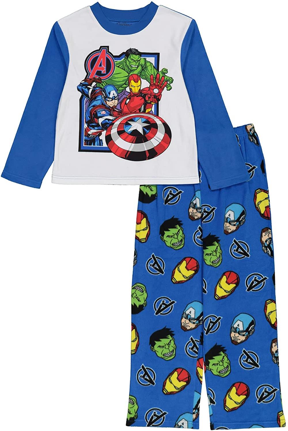 Marvel Boys 4-10 Avengers Microfleece 2-Piece Pajama Set