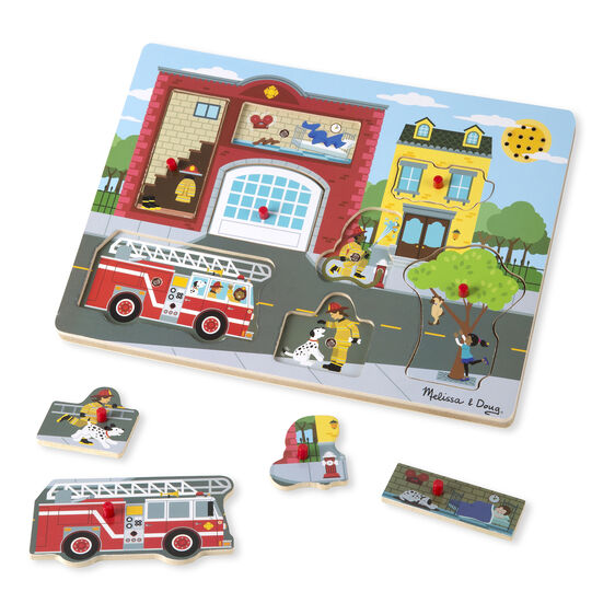 Melissa and Doug Around the Fire Station Sound Puzzle