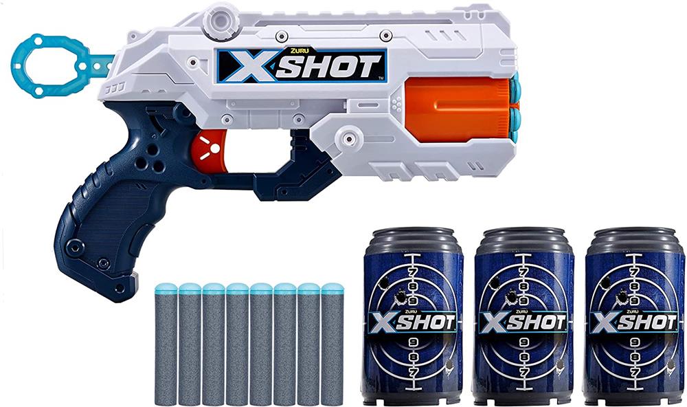 ZURU X-Short Reflex 6 Rotating Barrel Foam Dart Blaster Gun