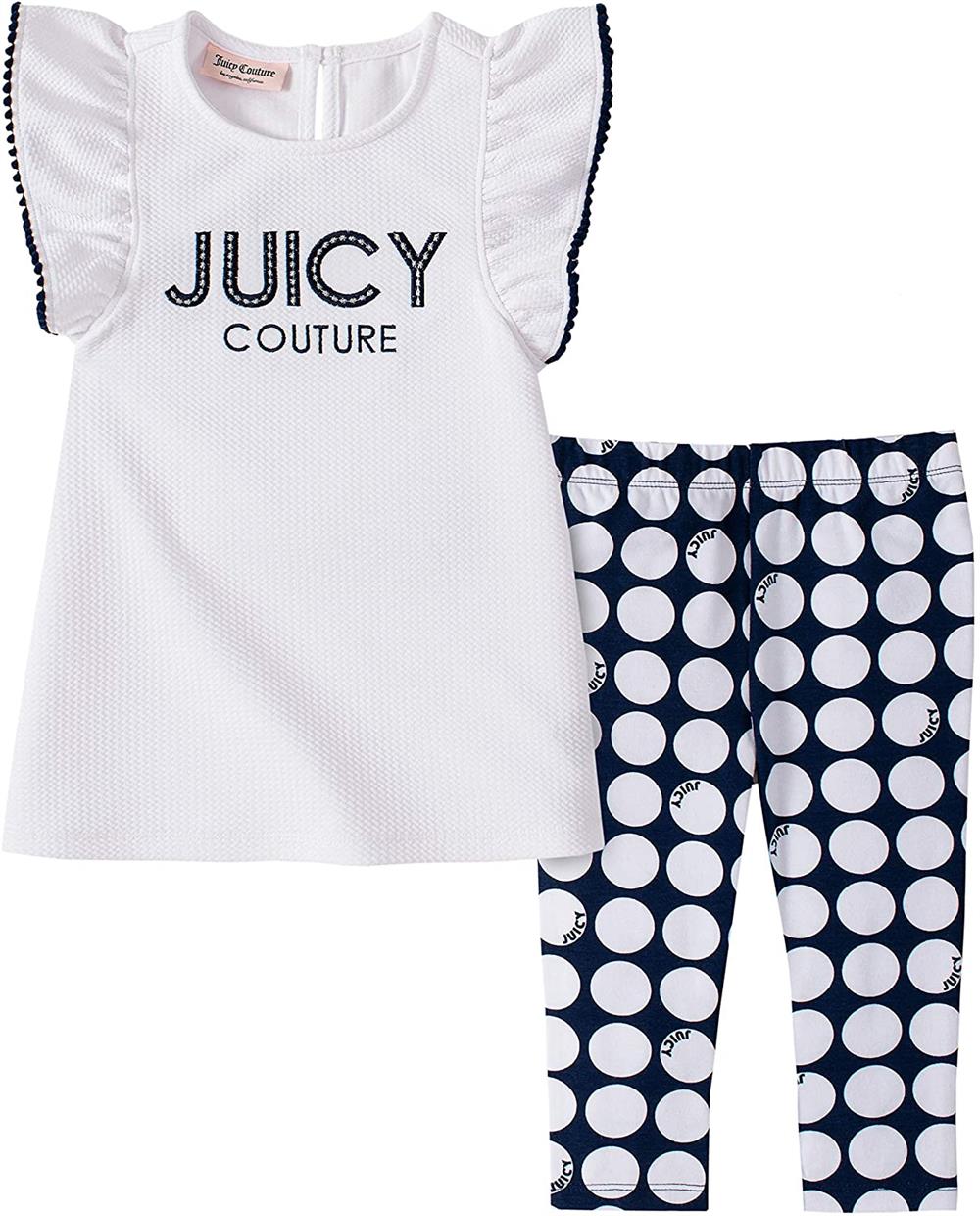 Juicy Couture Girls 12-24 Months Ruffle Dot Legging Set