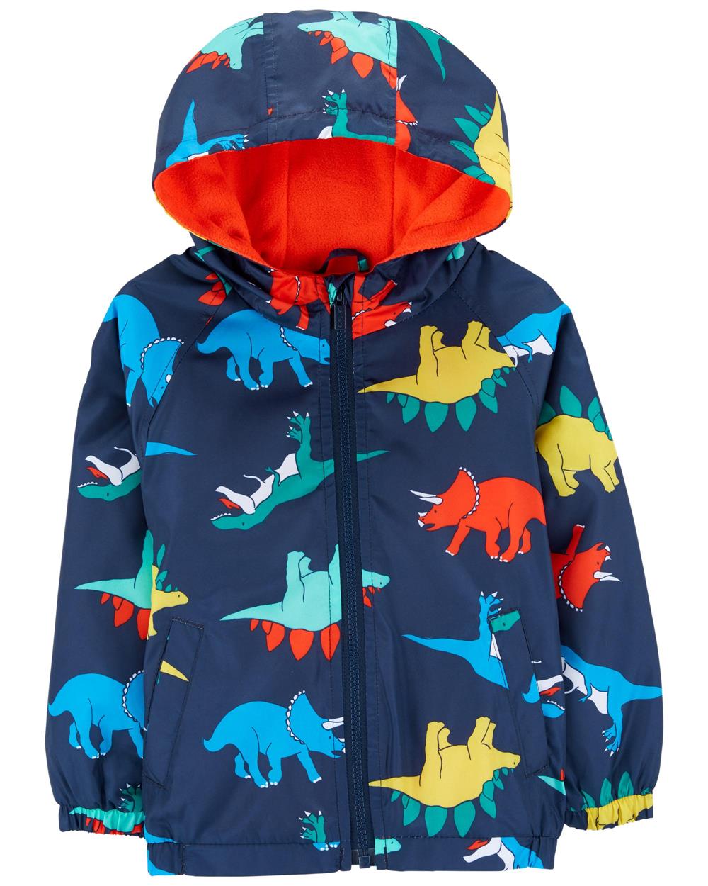 Carters Boys 12-24 Months Dinosaur Hooded Wind Breaker