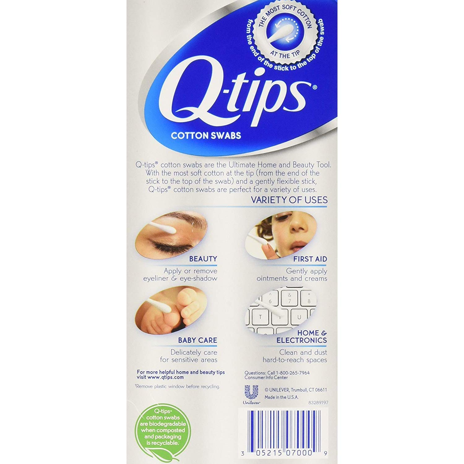 Q-Tips Cotton Swabs 170 Count