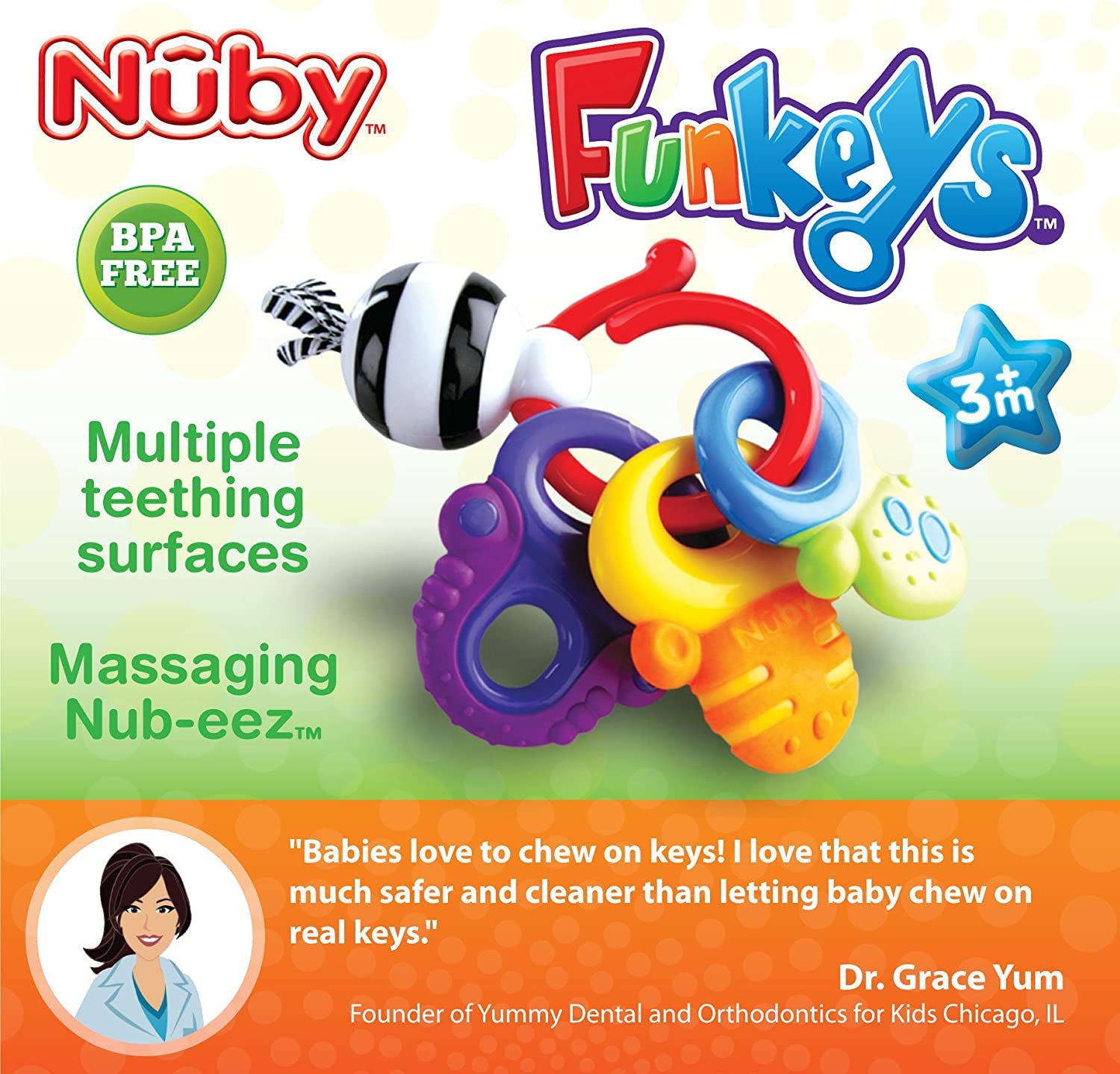 Nuby Fun Keys Teether Ring