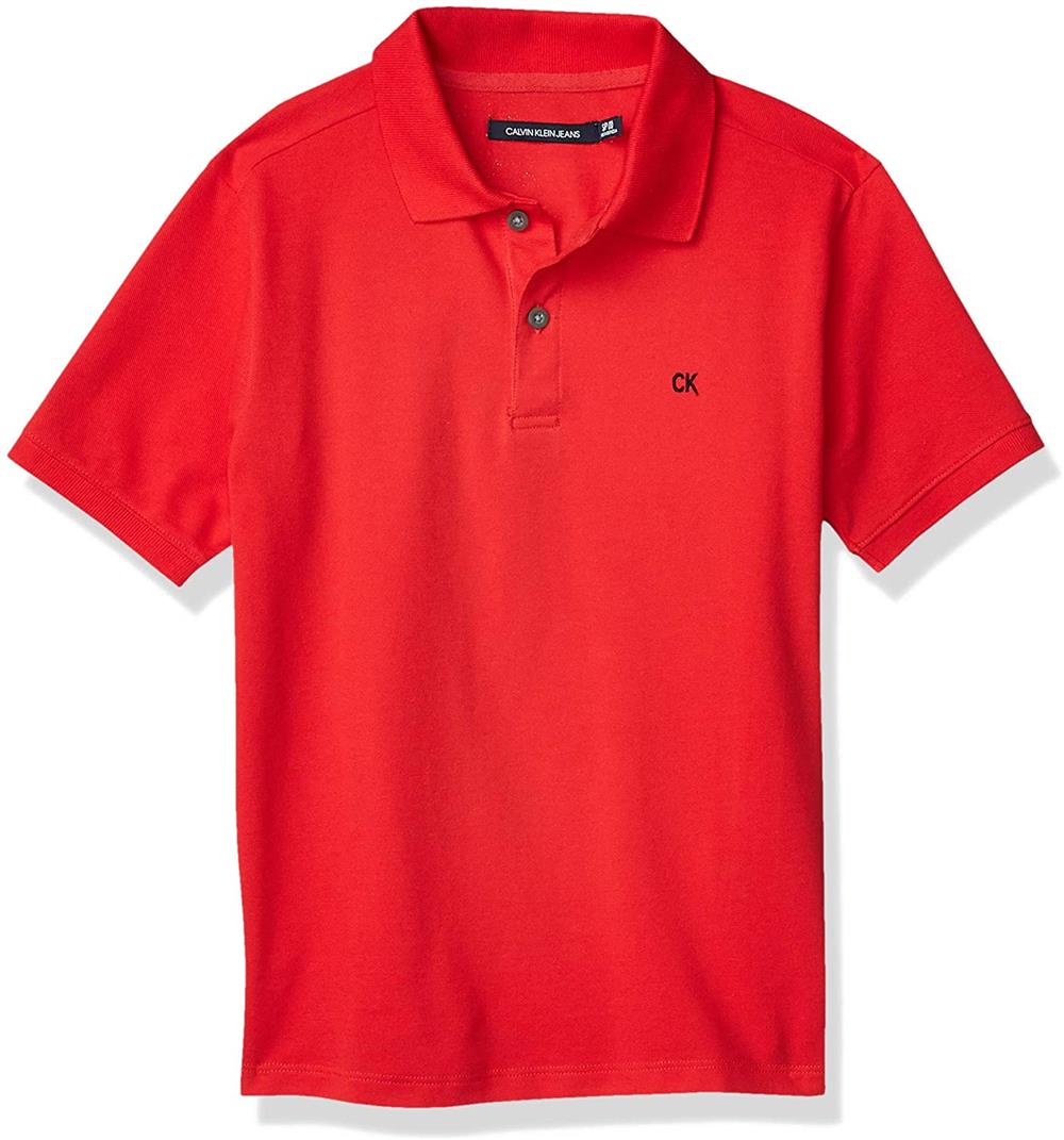 Calvin Klein Boys 8-20 Short Sleeve Pique Polo