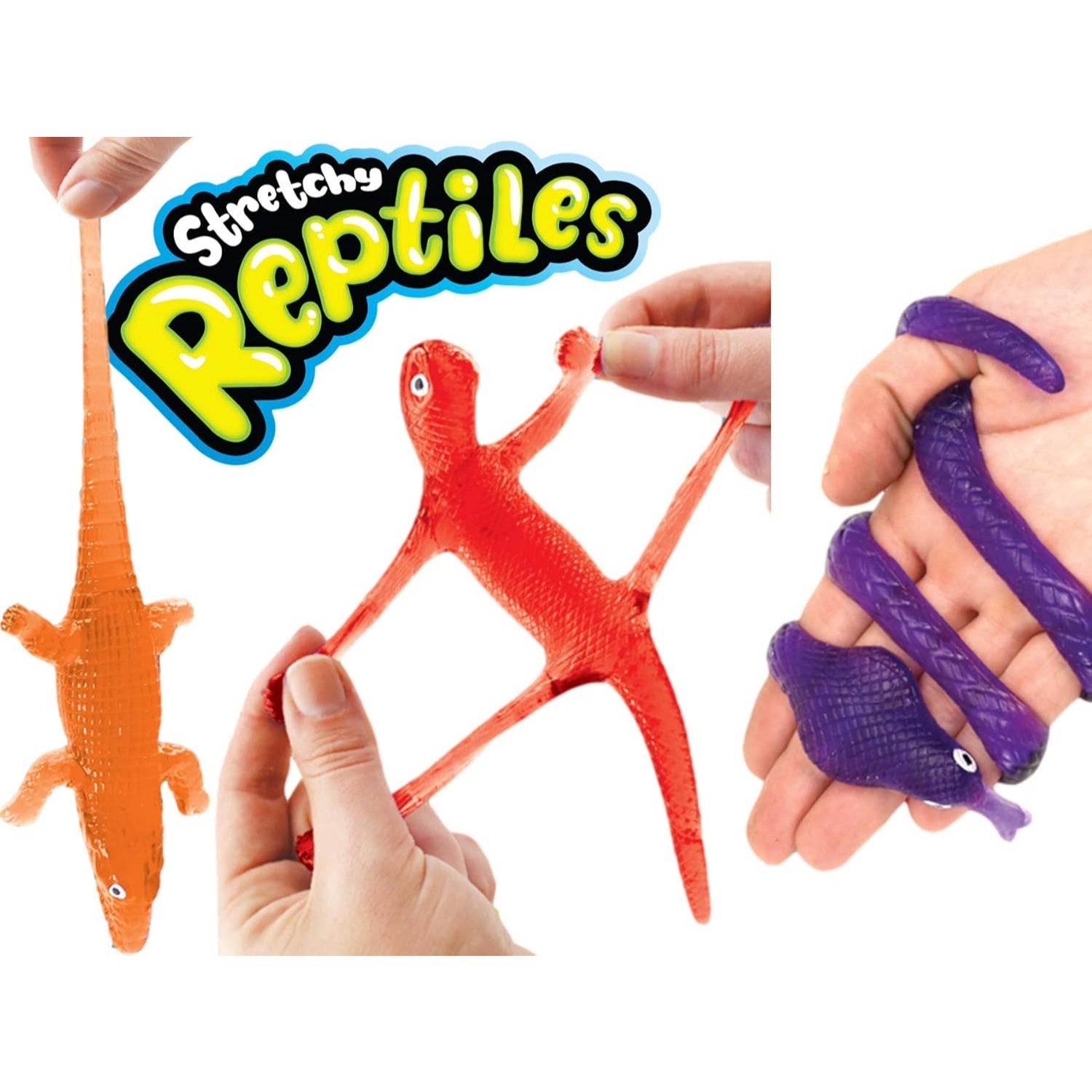 Ja-Ru Sticky Stretchy Reptile, Color May Vary (1 Reptile)