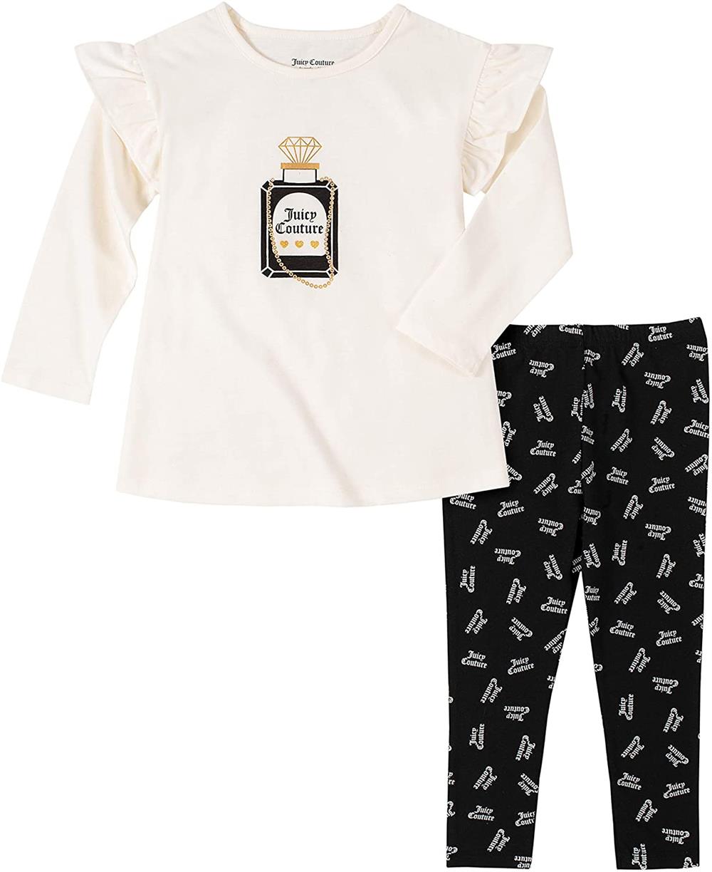 Juicy Couture Girls 2T-4T Perfume Ruffle Legging Set