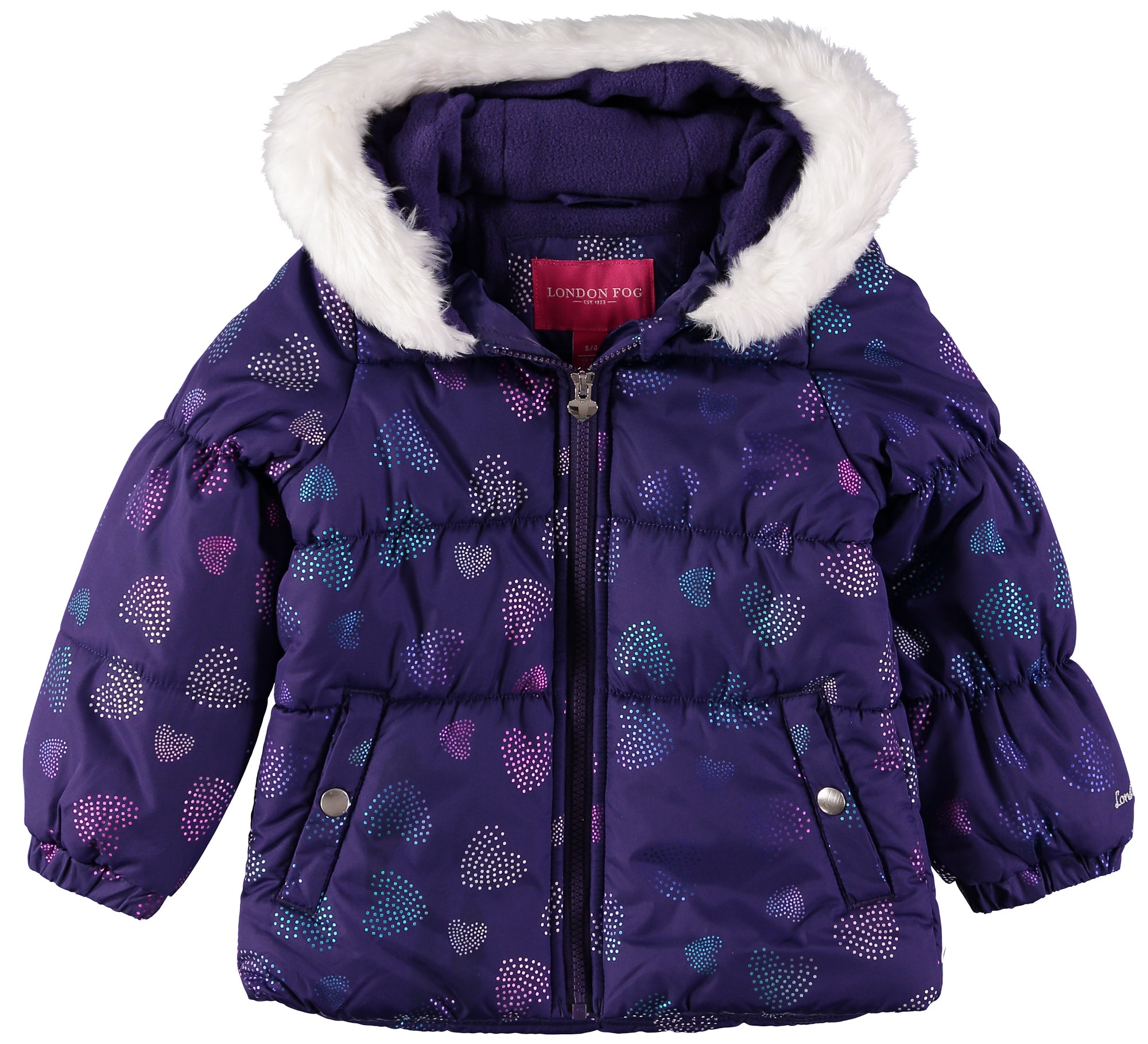 London Fog Girls 4-6X Bubble Jacket