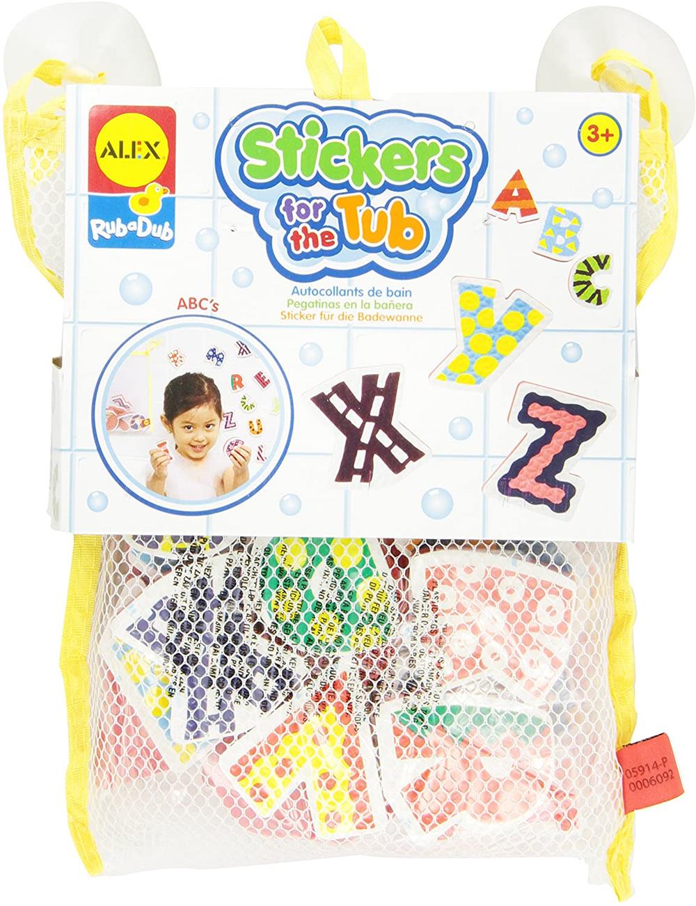 ALEX Toys Rub a Dub Stickers for the Tub ABC's