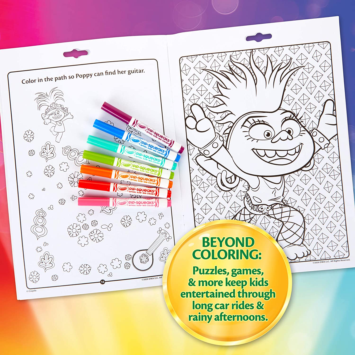 Crayola Trolls World Tour Color & Activity