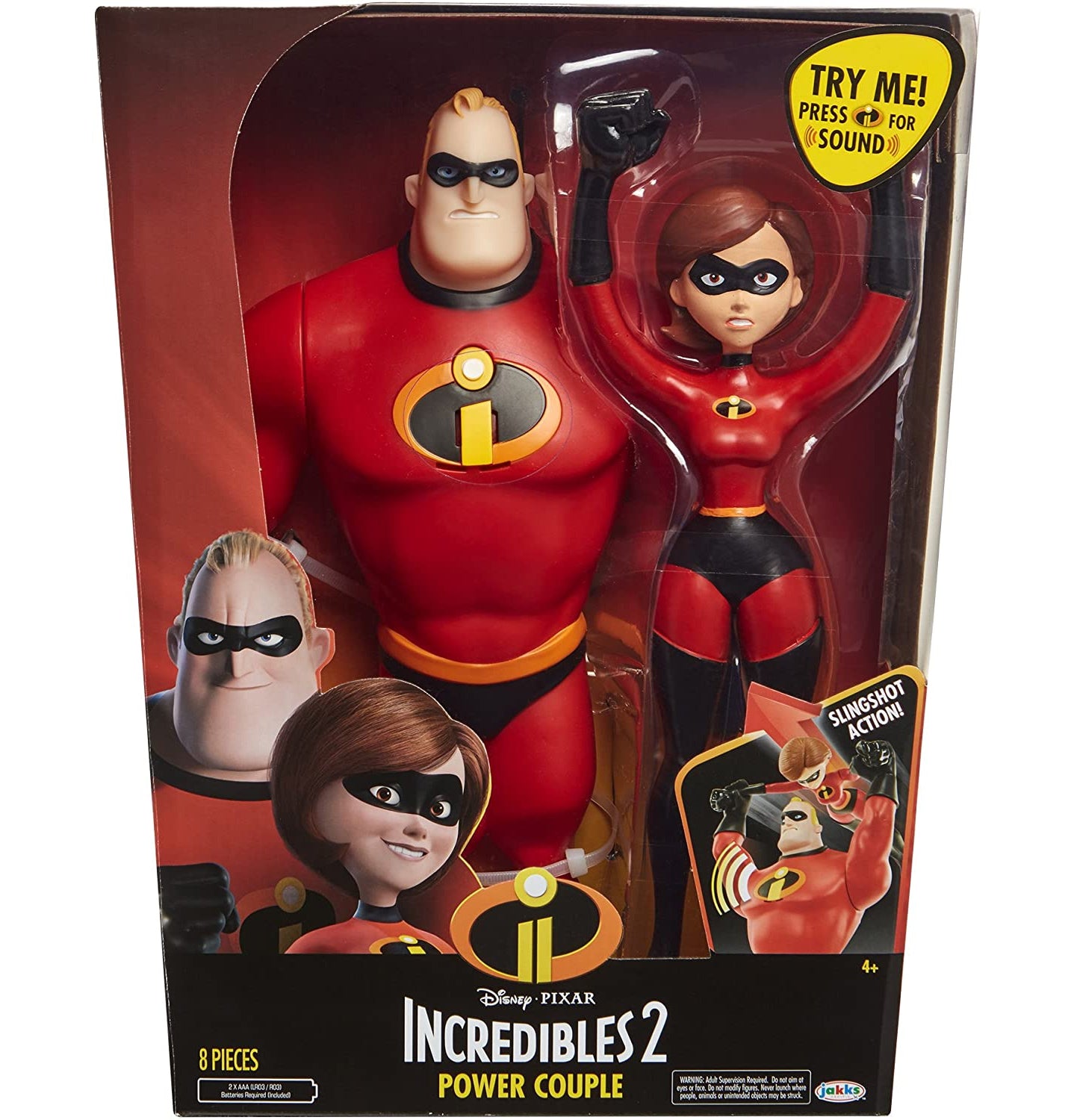 Disney The Incredibles 2 Power Couple: 12'' Mr. Incredible and Elastigirl