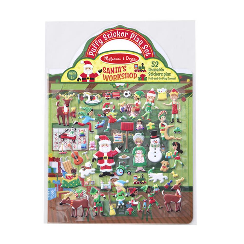 Melissa and Doug Puffy Stickers - Santa's Workshop