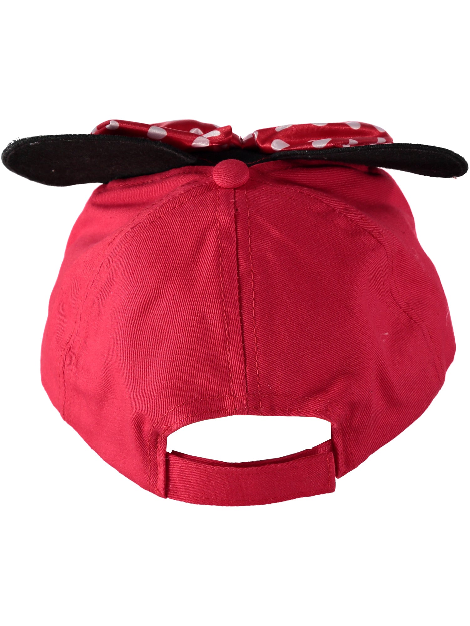 Disney Minnie Mouse Baseball Cap with 3D Ears, Bow & Glitter Rim