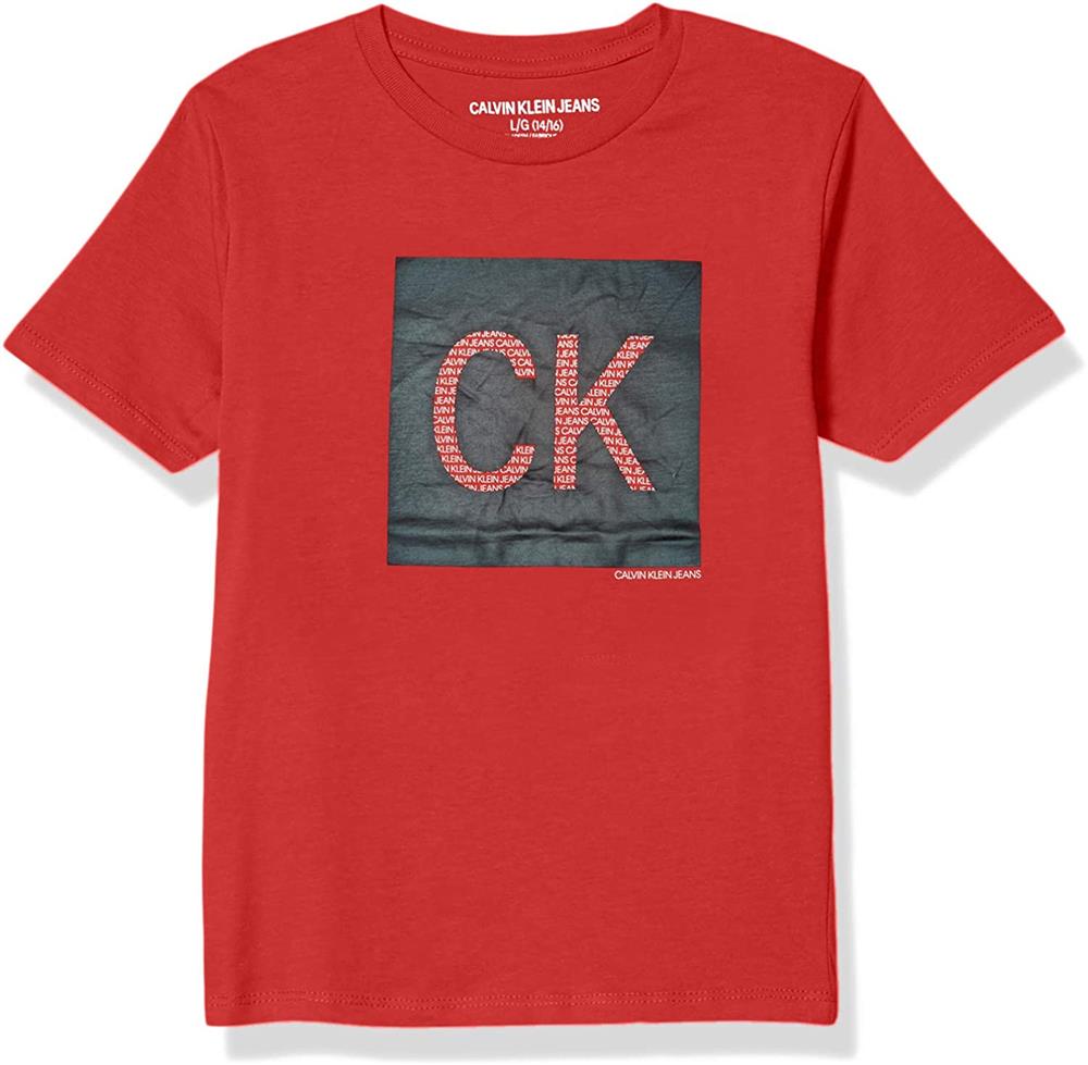 Calvin Klein Boys 8-20 Box Logo T-Shirt