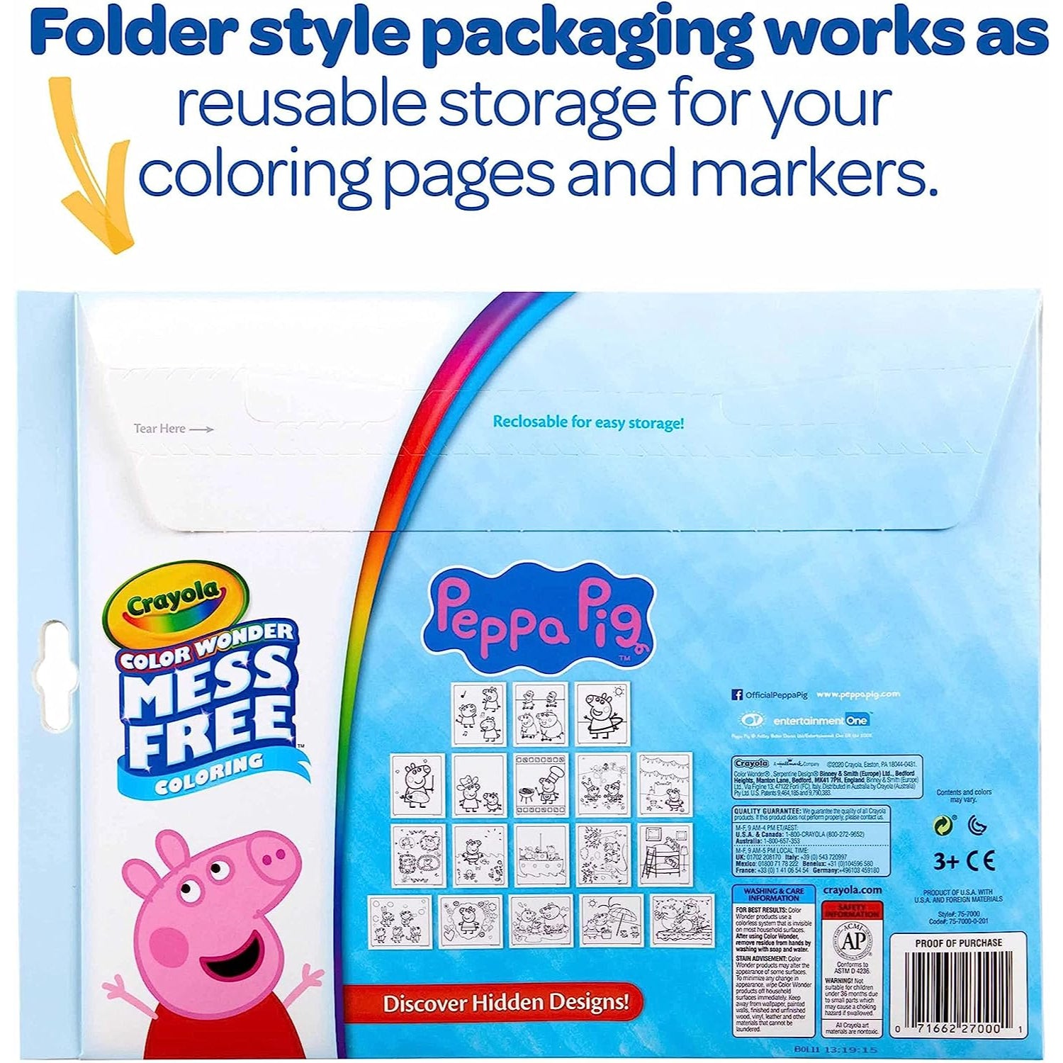 Crayola Color Wonder Mess Free Drawing, Peppa Pig