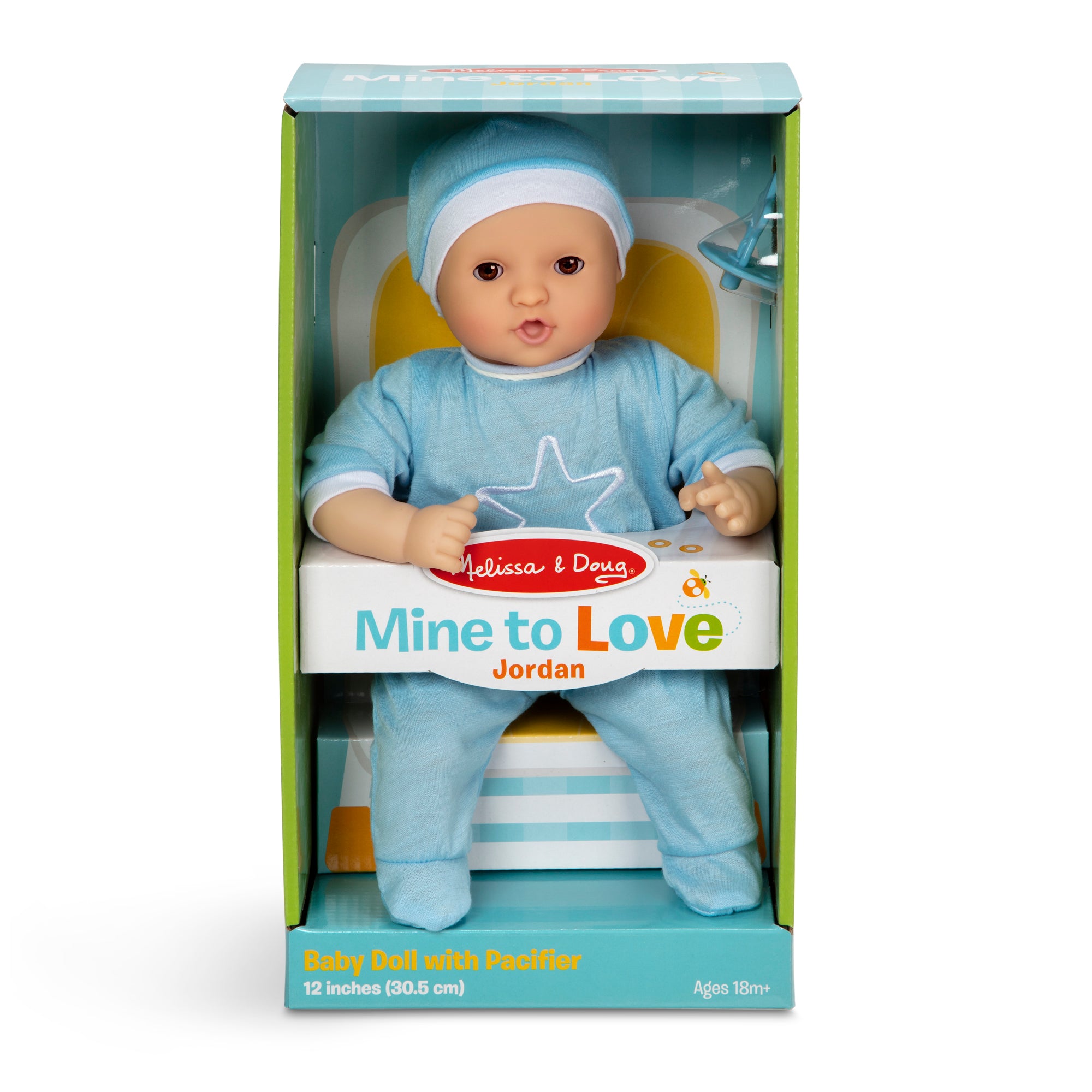 Melissa and Doug Mine to Love Jordan 12-Inch Baby Doll