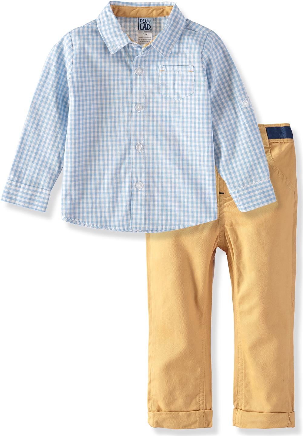 Little Lad Boys 12-24 Months 2 Piece Woven Pant Set