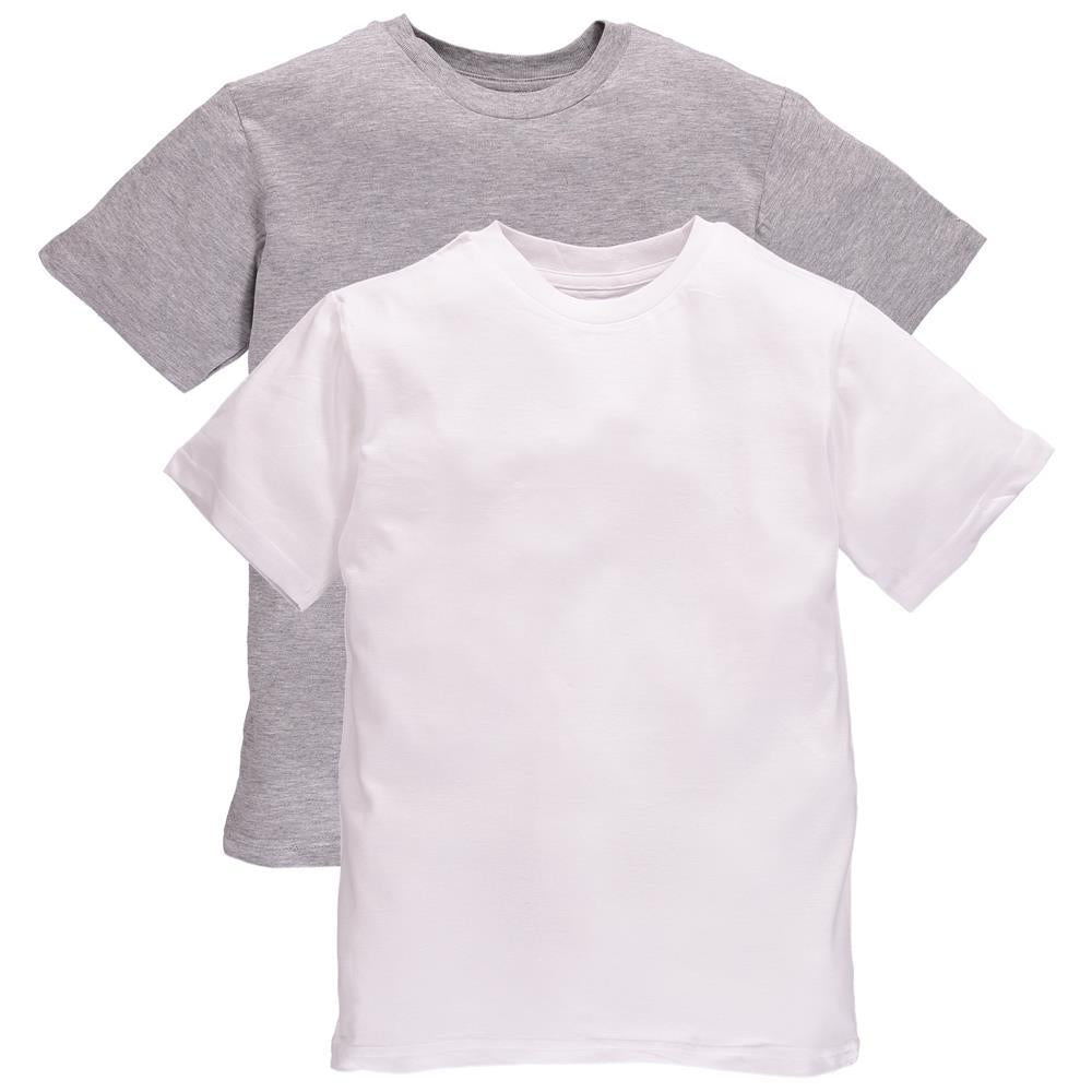 Calvin Klein Boys 4-18 Crew Neck Undershirts - 2 Pack