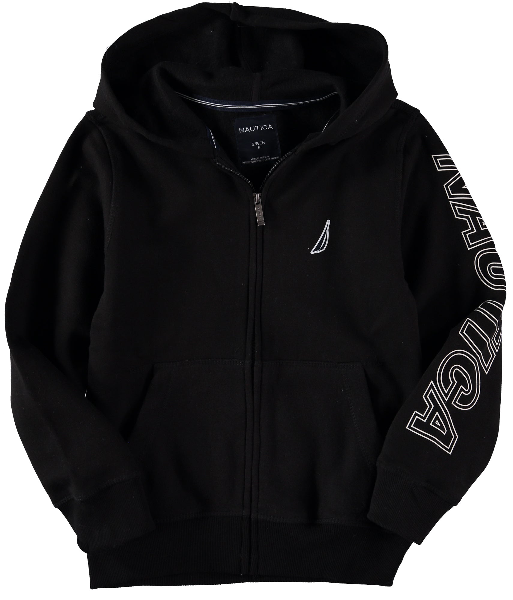 Nautica Boys 8-20 Logo Zip Hoodie