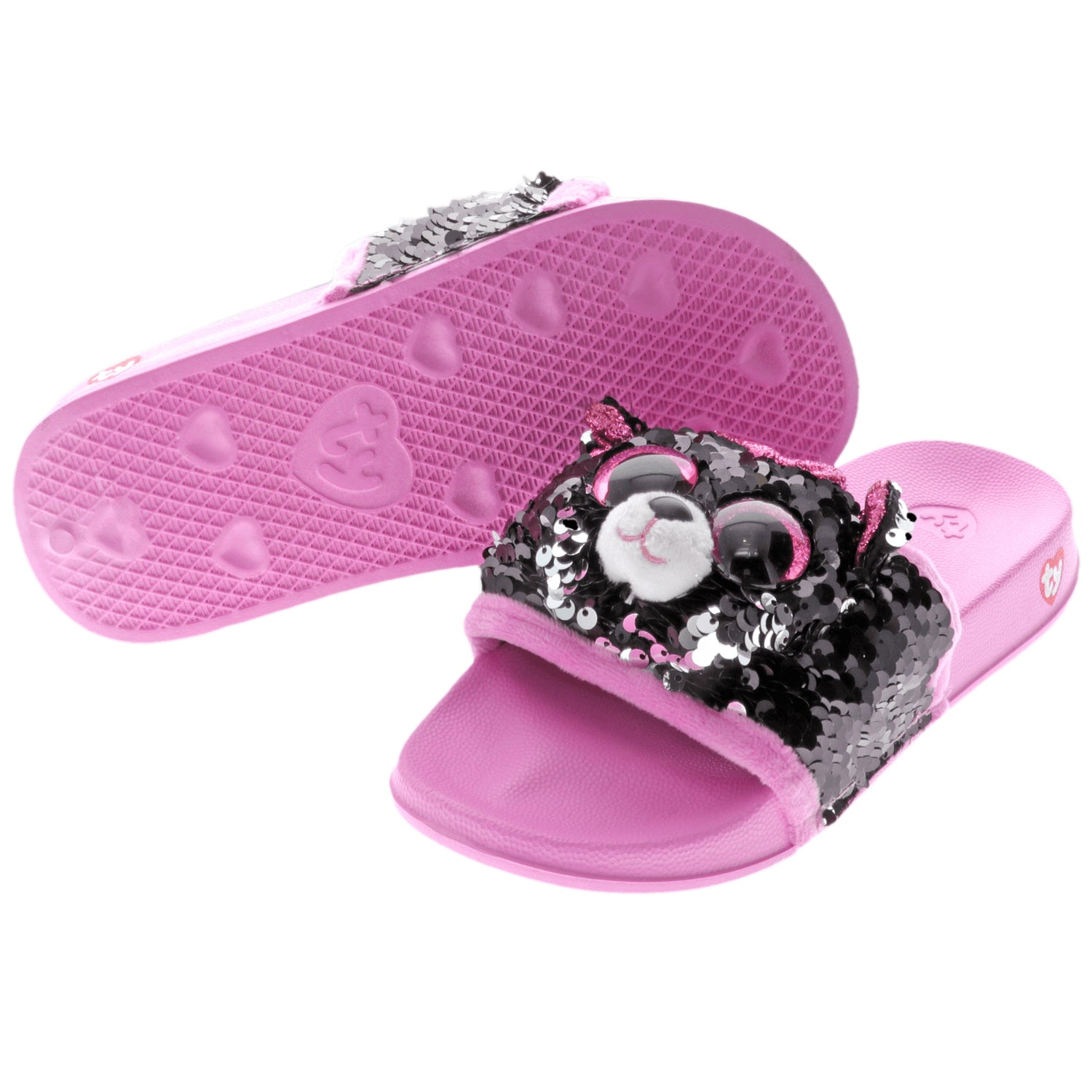 TY Kiki Cat Reversible Sequin Slides S/M/L