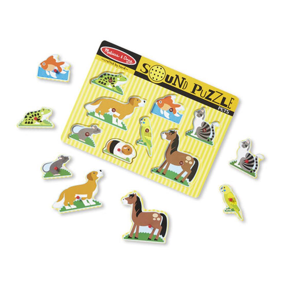 Melissa and Doug Pets Sound Puzzle - 8 Pieces