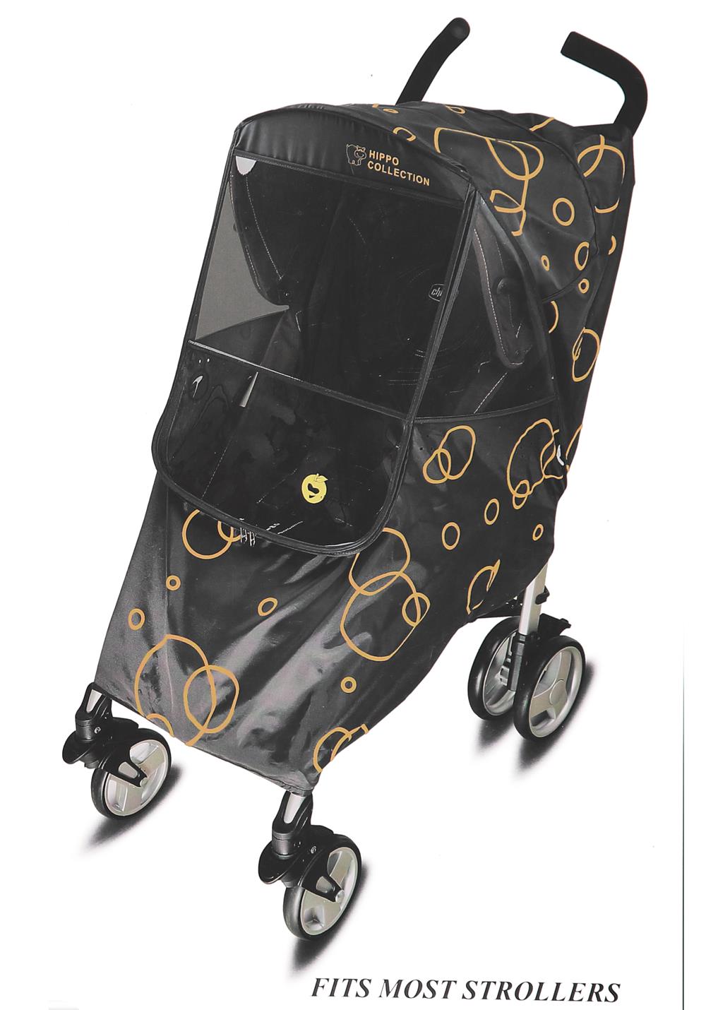 Apple Baby Hippo Collection Universal Stroller Weather Shield - Bubble Detail