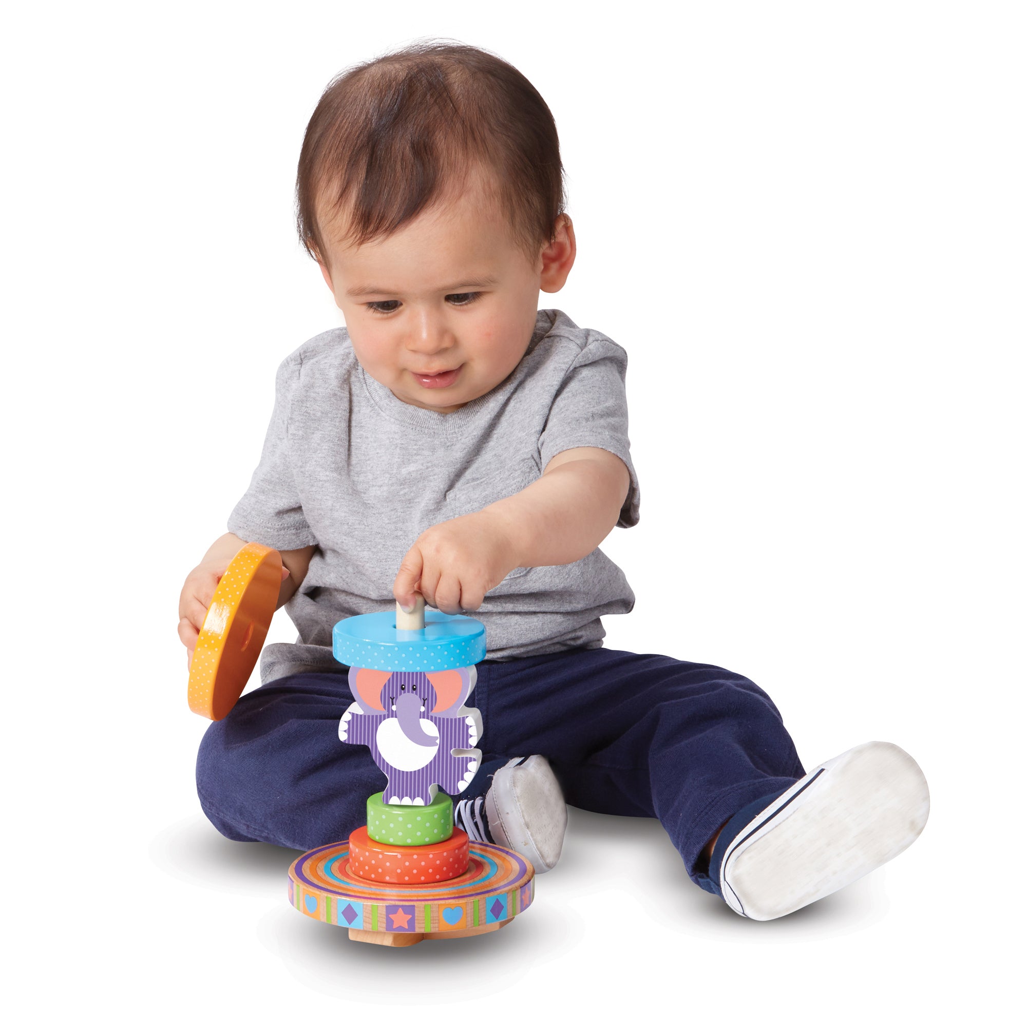 Melissa and Doug First Play Elephant Rocking Stacker