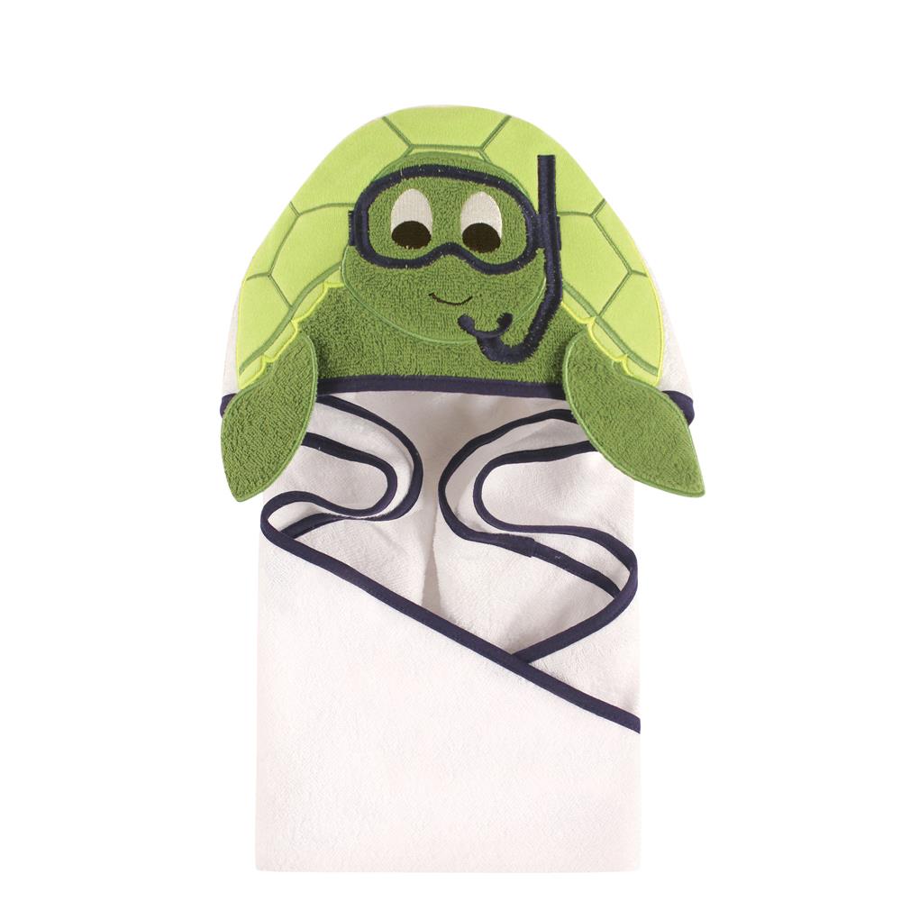 Hudson Baby Cotton Animal Face Hooded Towel