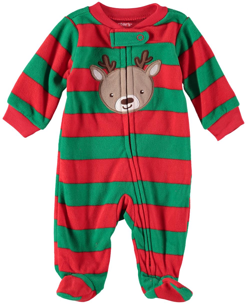 Carters Boys 0-9 Months Reindeer Microfleece Sleep and Play