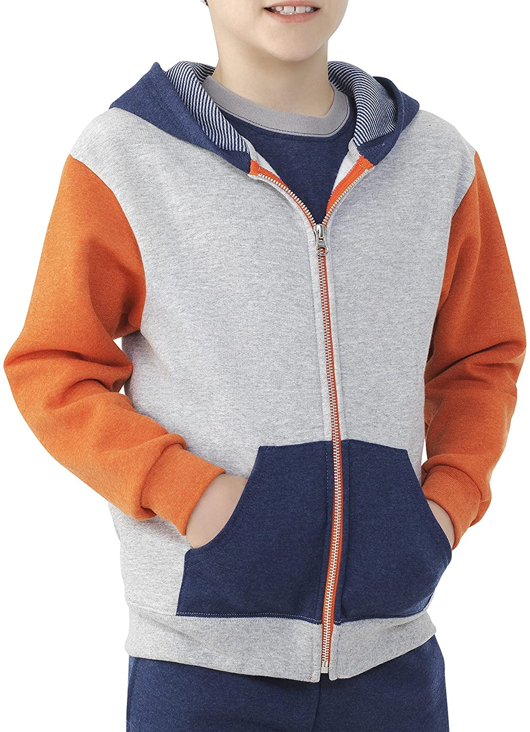 Fruit of the Loom Boys 4-7 Fleece Zip Hoodie Sweatshirt