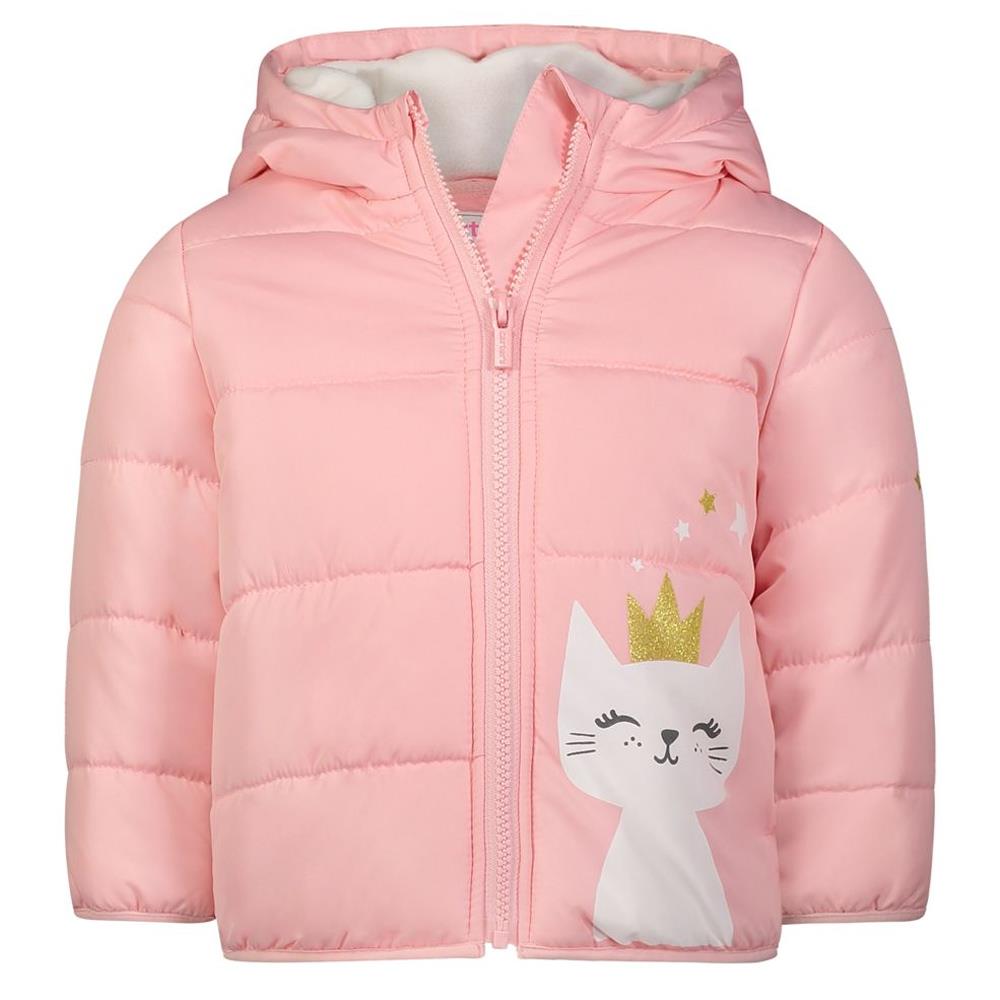 Carters Girls 2T-4T Cat Puffer Jacket