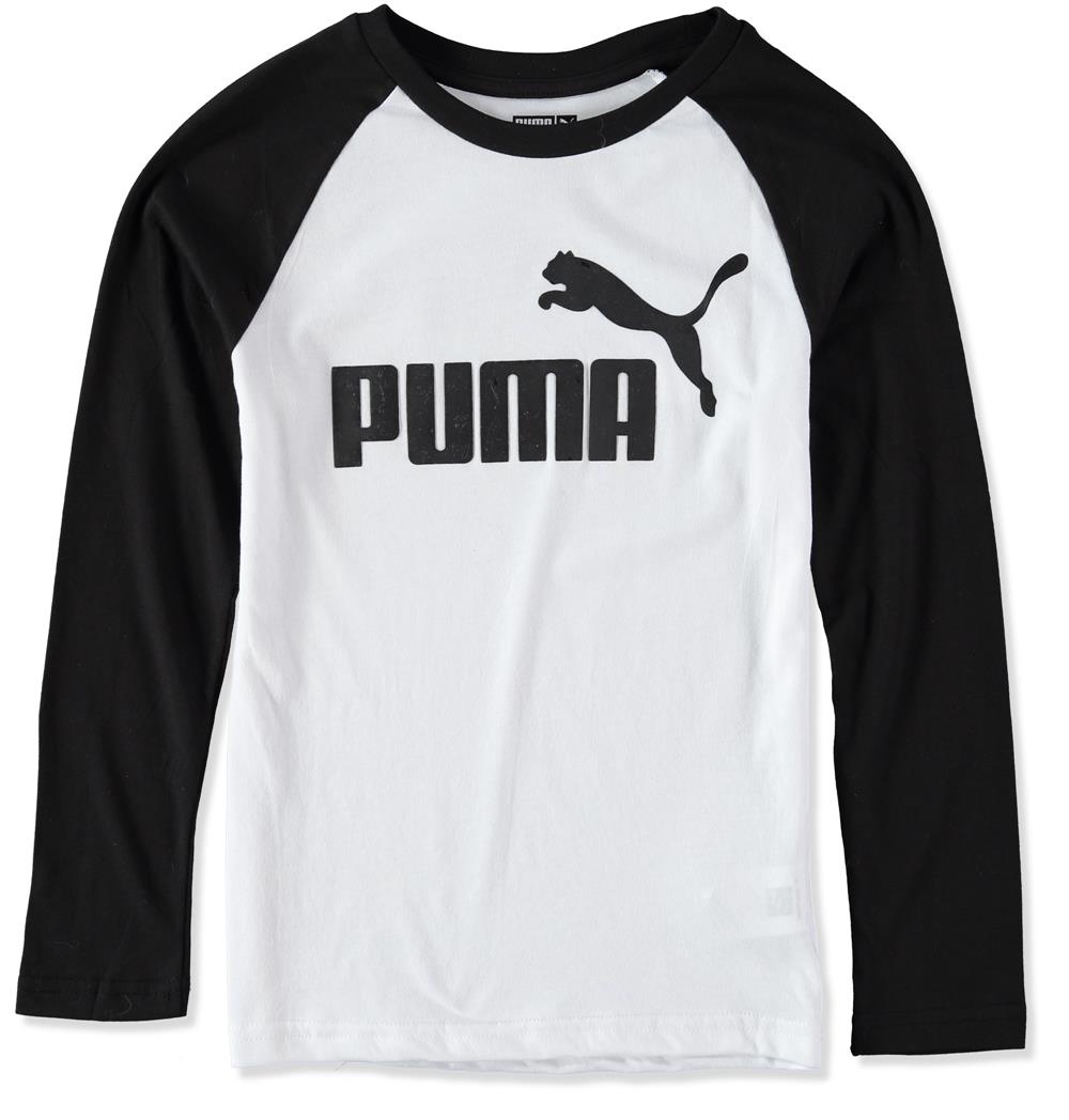 PUMA Boys 8-20 No 1 Raglan Long Sleeve T-Shirt