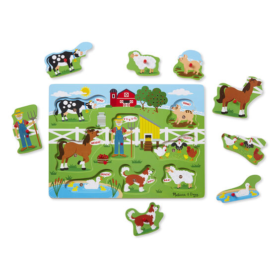 Melissa and Doug Old MacDonald's Farm Sound Puzzle