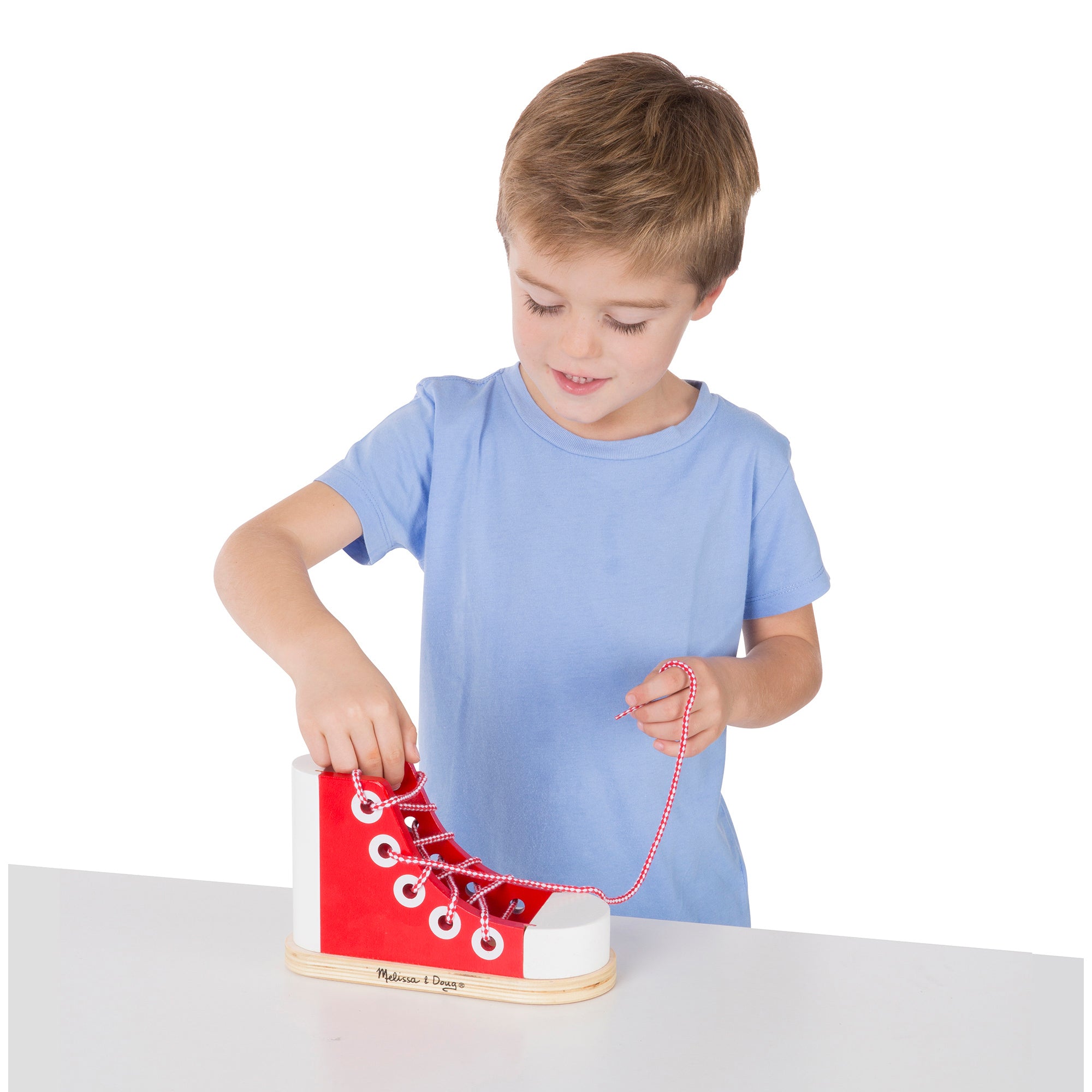 Melissa and Doug Deluxe Wood Lacing Sneaker