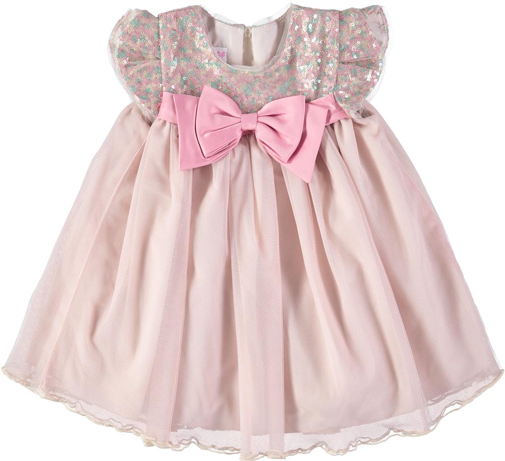 Bonnie Baby Girls 0-9 Months Sequin Bow Dress