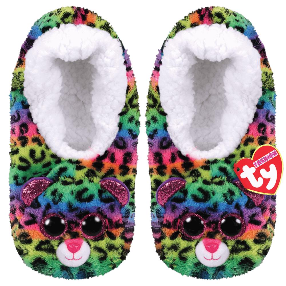 TY Dotty Leopard Slippers S/M/L