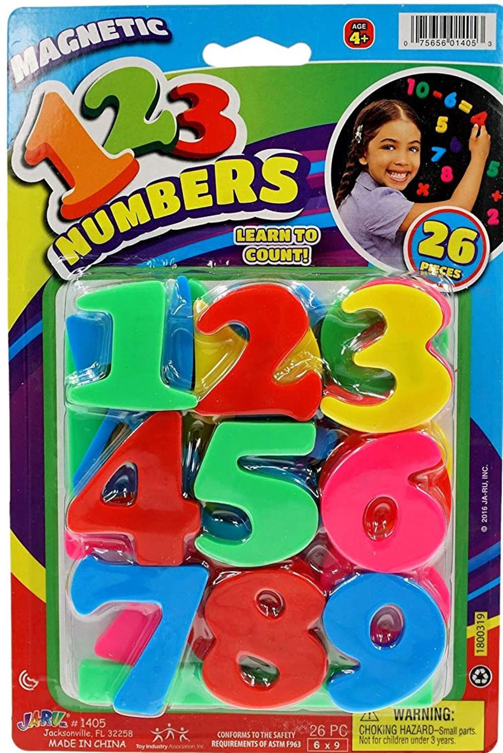 Ja-Ru Magnetic Letters and Numbers