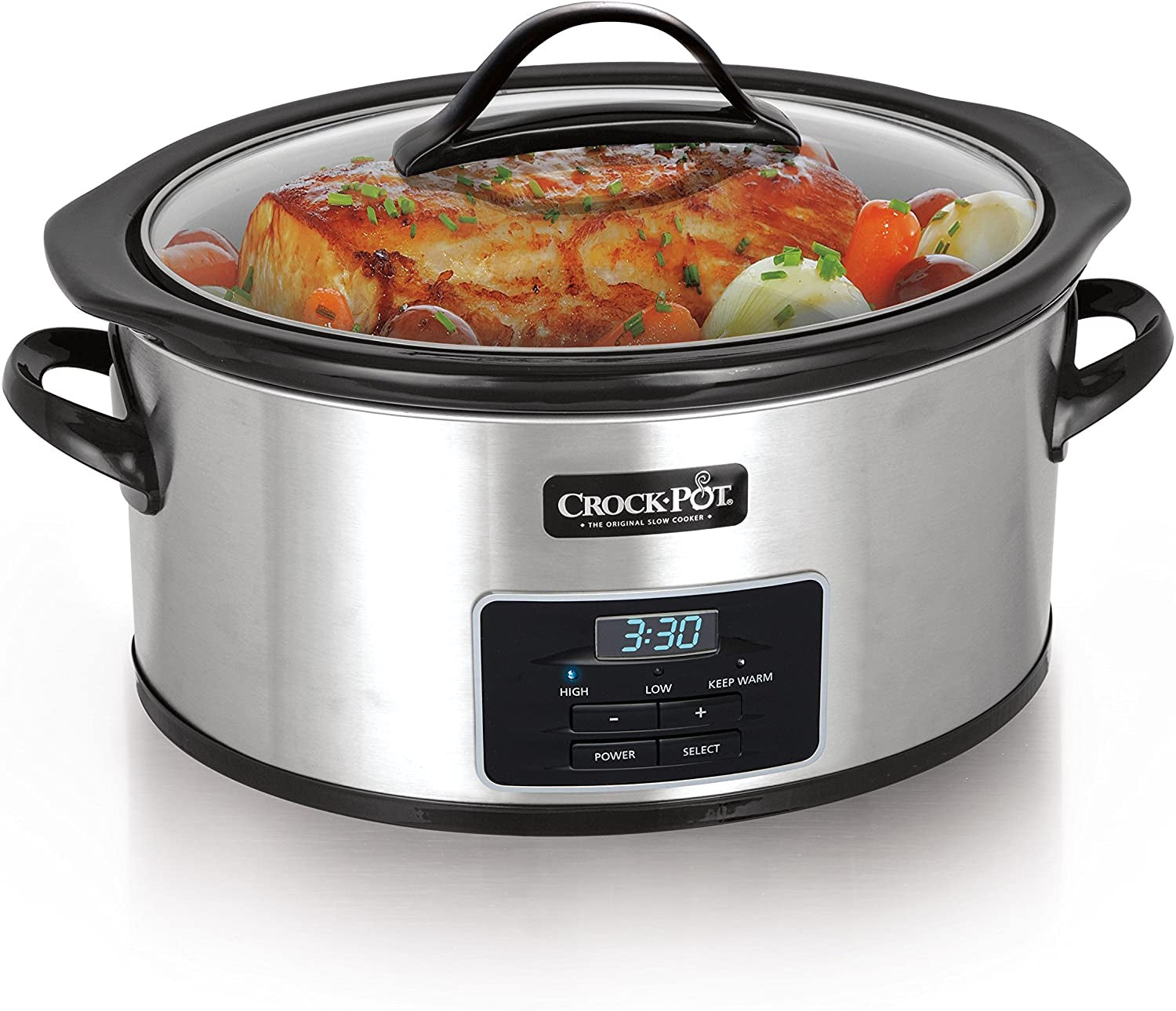 Crock-Pot 6 Qt. Programmable Slow Cooker with Little Dipper Warmer